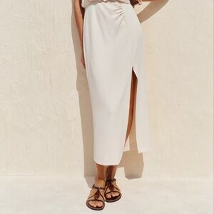 New ZARA Sandals with Metallic Aplique Flat Sandal Sz 9